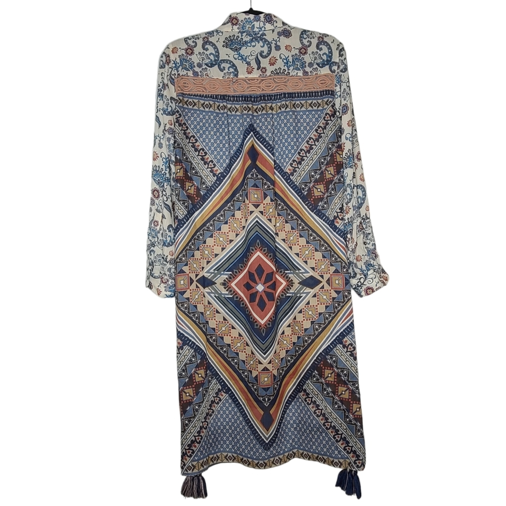 Vincente Button Front Tunic Small - image 2